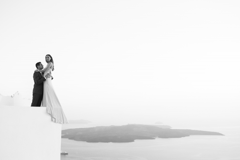 Sophisticated Stylish Orthodox Wedding in Santorini Island @ Cavo Ventus Private Villa Reception Venue